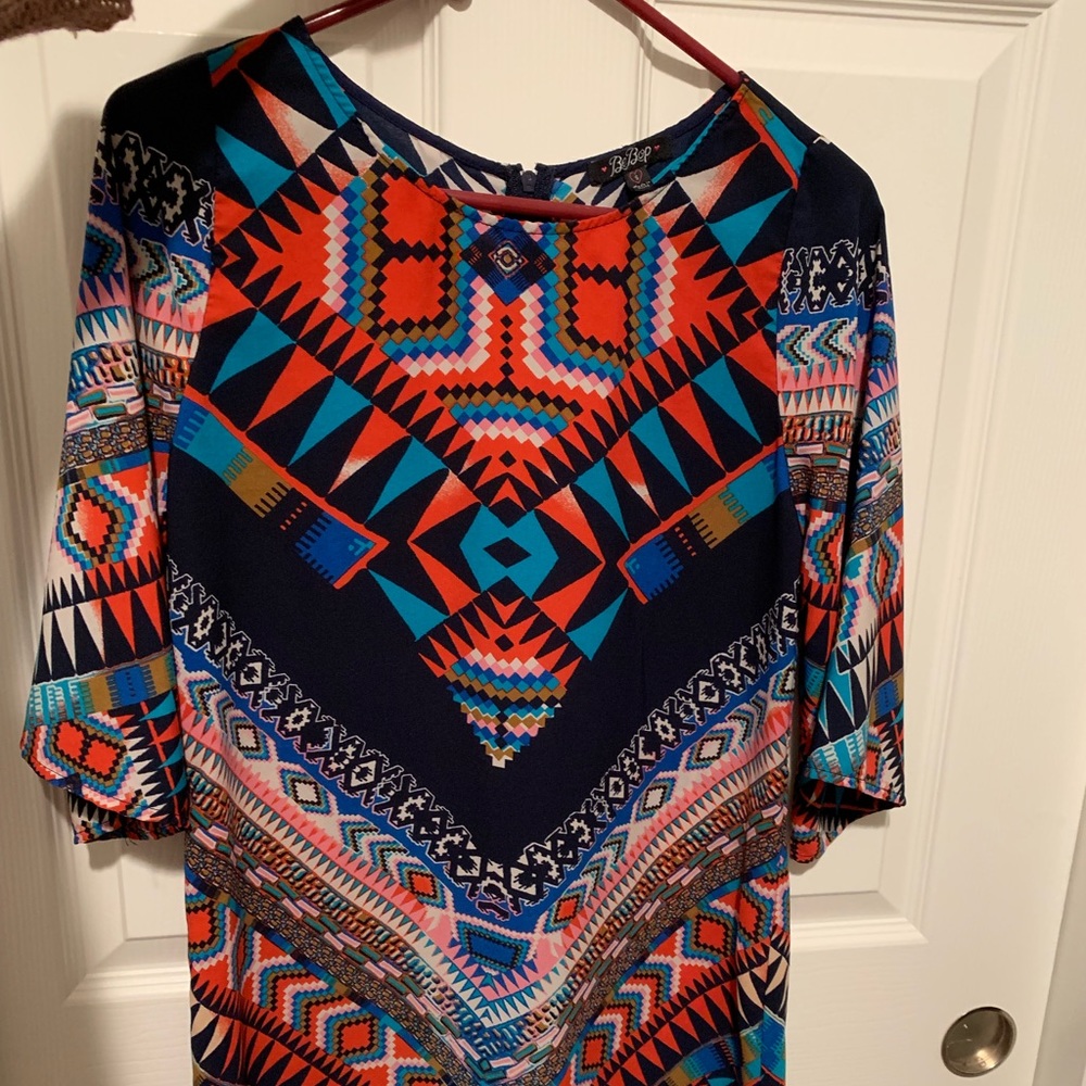 Aztec knee length dress
